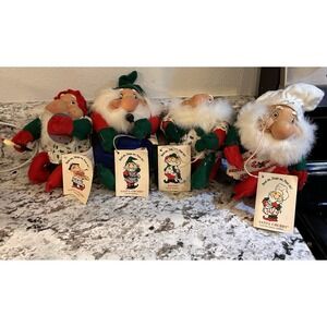 Set of4 Vintage Santa Chubby‎ , Grubby Stubby And Baldy